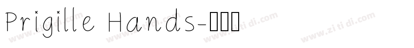 Prigille Hands字体转换